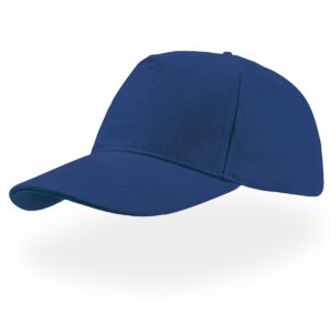 cappellino blu royal atlantis 5 pannelli liberty five personalizzato stampato ricamato alterego