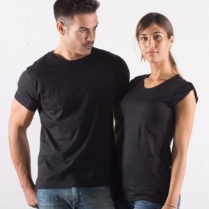 t-shirt cotone fiammato fashon personaizzata stampata alterego nera