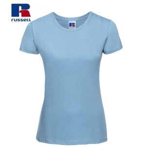 t-shirt maglietta russell femminile donna manica corta personalizzata alterego maglietta celeste