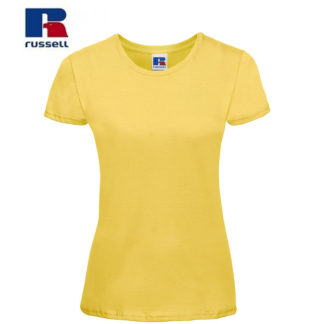 t-shirt maglietta russell femminile donna manica corta personalizzata alterego maglietta gialla