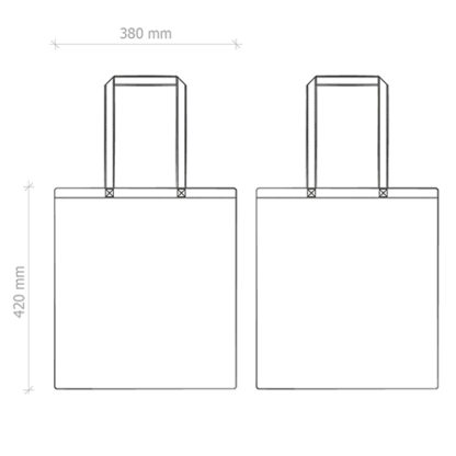 shopper bag in cotone personalizzata stampata alterego economica scheda tecnica