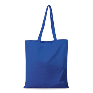 shopper bag in cotone personalizzata stampata alterego economica blu royal