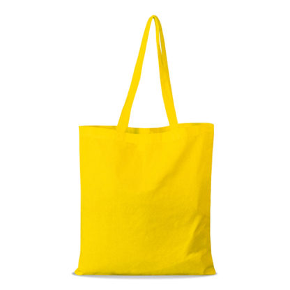 shopper bag in cotone personalizzata stampata alterego economica gialla