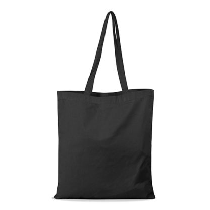 shopper bag in cotone personalizzata stampata alterego economica nera