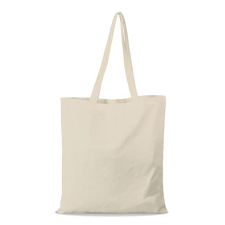 shopper bag in cotone personalizzata stampata alterego economica beige