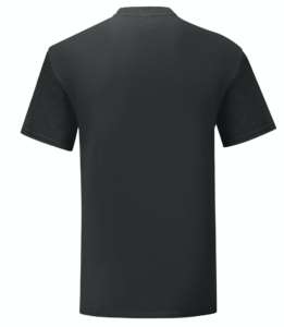 t-shirt maglietta fruit of the loom iconic personalizzata ingrosso rivenditori fornitori alterego custom shop nera
