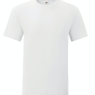 t-shirt maglietta fruit of the loom iconic personalizzata ingrosso rivenditori fornitori alterego custom shop bianca