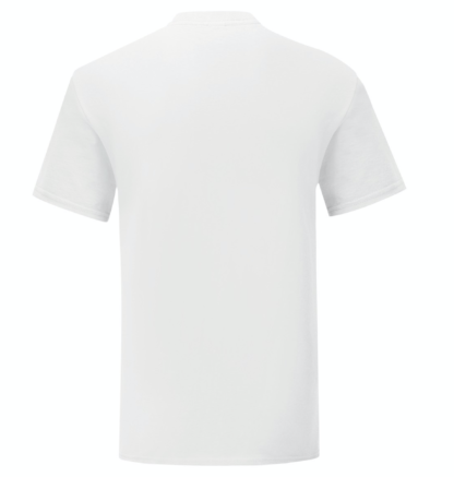 t-shirt maglietta fruit of the loom iconic personalizzata ingrosso rivenditori fornitori alterego custom shop bianca