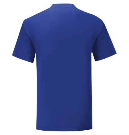 t-shirt maglietta fruit of the loom iconic personalizzata ingrosso rivenditori fornitori alterego custom shop blu Royal
