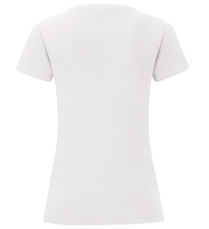 t-shirt maglietta fruit of the loom iconic donna femminile personalizzata ingrosso rivenditori fornitori alterego custom shop bianca