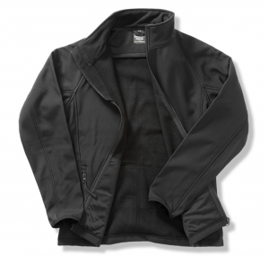 giacca softshell nera personalizzabile