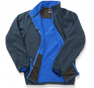 giacca softshell blu personalizzabile